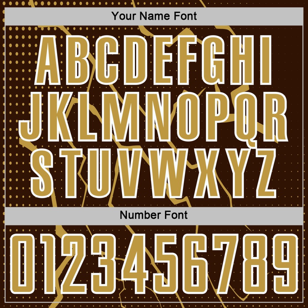 Uniform Sublimation Lightning Jersey Sports Custom Gold-White Soccer Brown Old