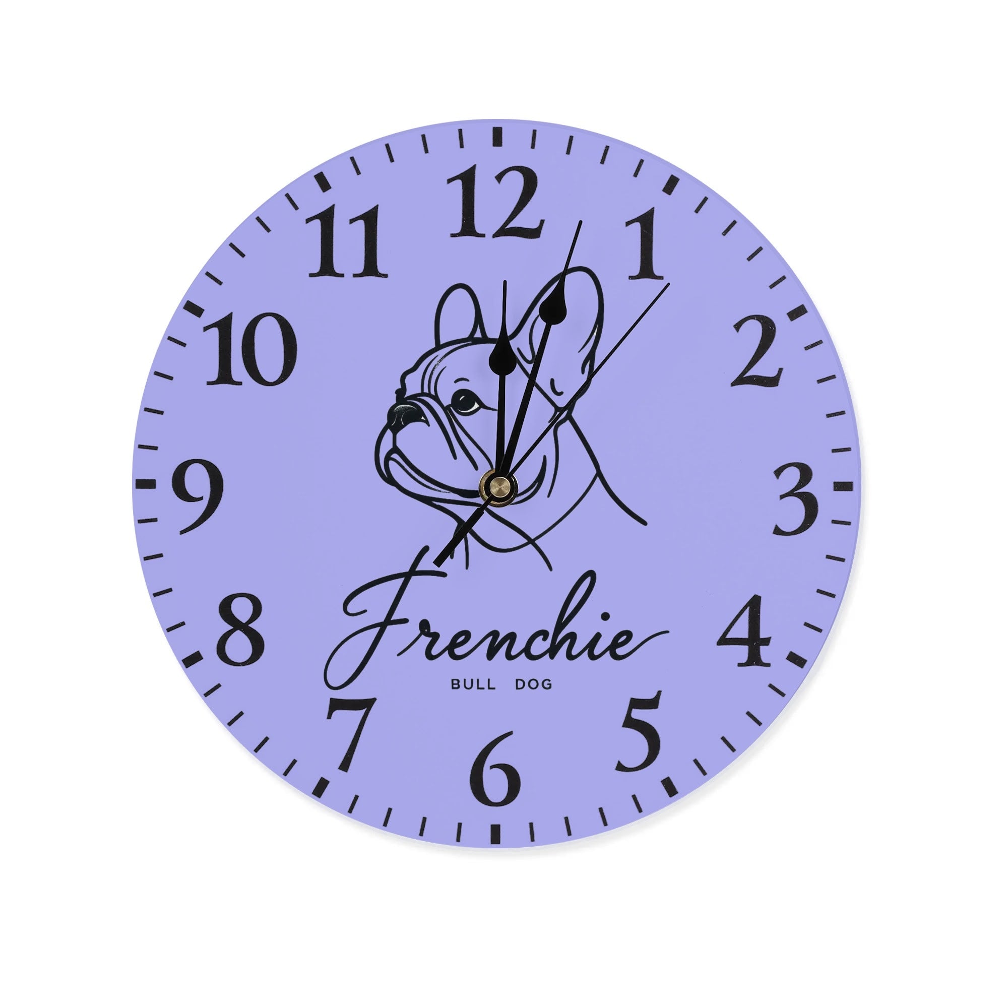 French Bulldog Mia Frameless Wall Clock Useful Frenchie Gear