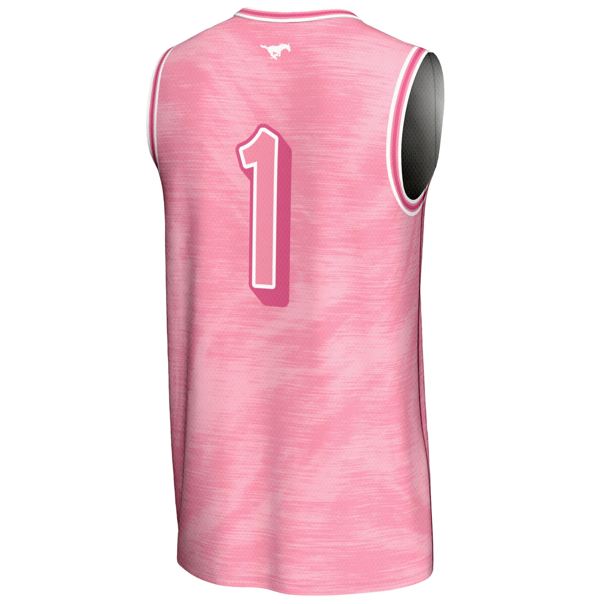 [NJP] SMU Mustangs GameDay Greats Unisex Lightweight Basketball Fashion Jersey - Pink