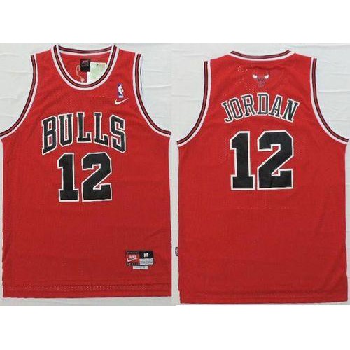 Limited Stock Chicago Bulls Michael #12 NBA Player Jersey Basketball