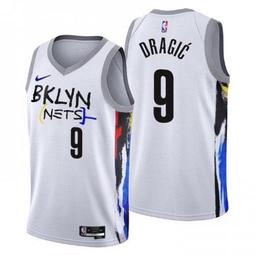 BKN White Nike B. Nets #9 NBA Jersey Basketball Jersey Basketball Jersey