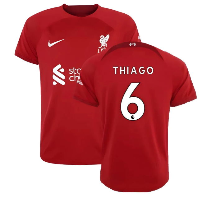 Liverpool Thiago #6 Superior Craftsmanship True New Release Fan Jersey