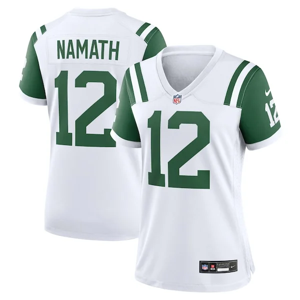 None Joe Namath Game Jersey - White | NFL Player Jersey | NFL Football
