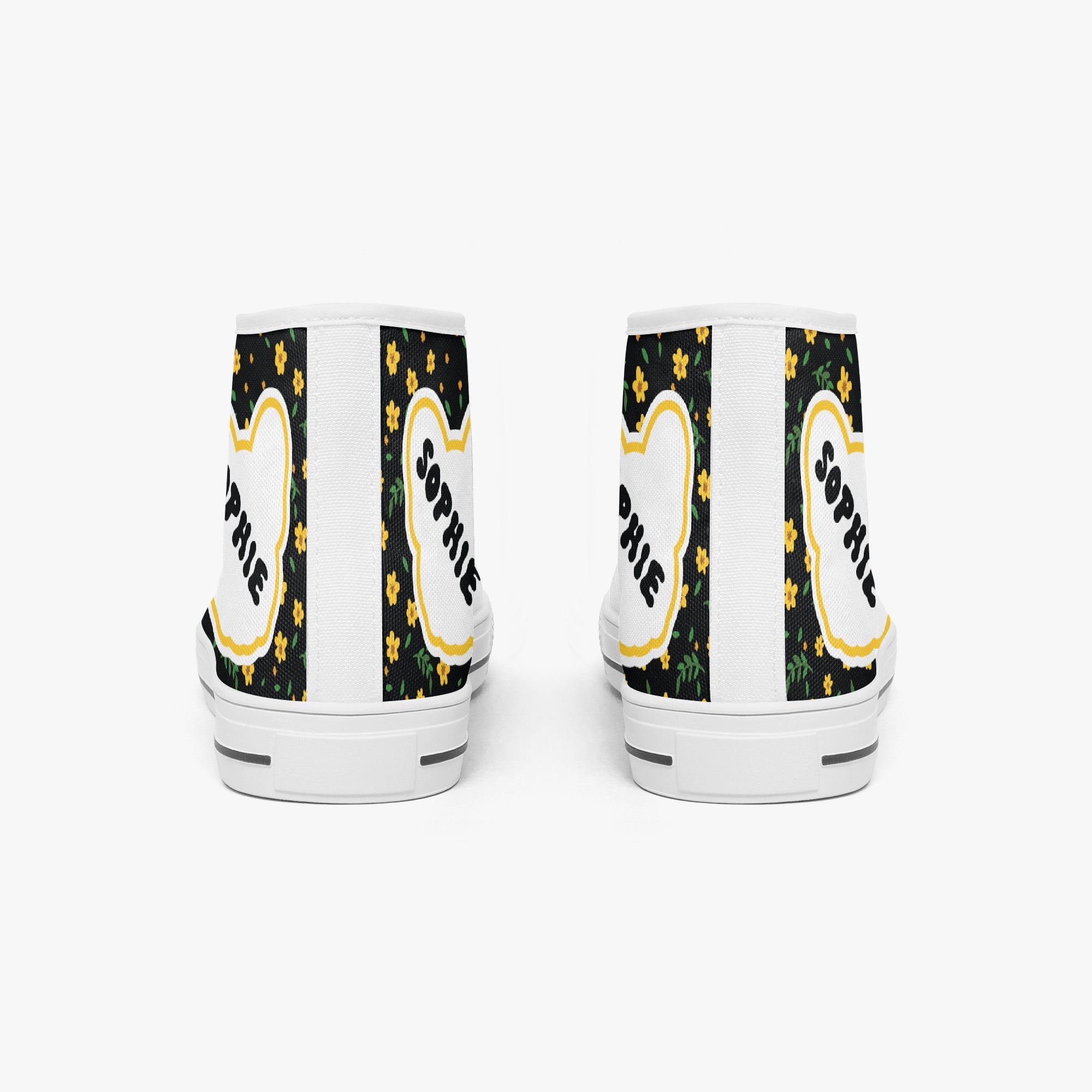 Classic High-top Canvas Shoes Frenchie Themed Wear | Trendy Style