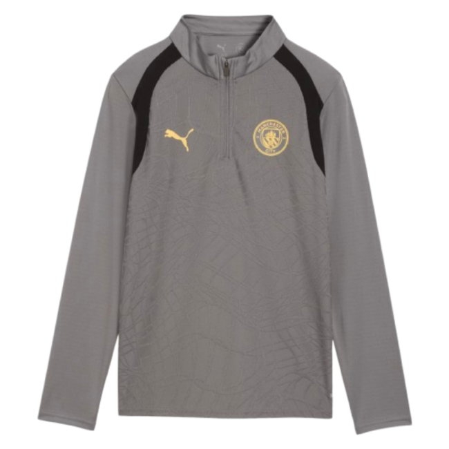 [JGK] 2026-2027 Man City Training 1/4 Zip Top (Cast Iron) - Kids
