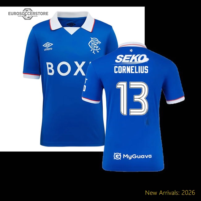 Rangers Children 2025 Home Jersey Shirt Football Fan Football Fan Gear