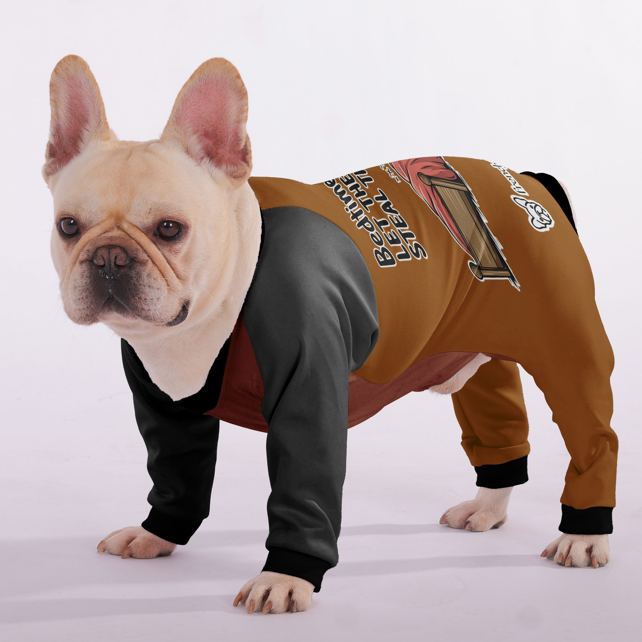 Bedtime rule #1: Let the Frenchie steal the covers - Frenchie Pajamas – Ultra-Soft, Cozy, & Adorably Stylish