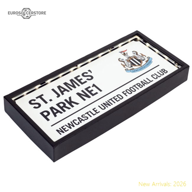 Newcastle United Fc Metal Led Street Sign - Premium Quality