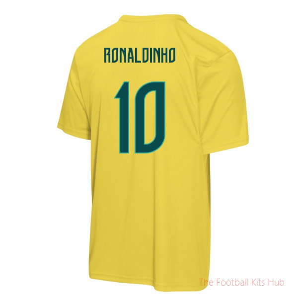 Soccer Brazil 2026 World Cup T-Shirt (Kids) (Ronaldinho 10)