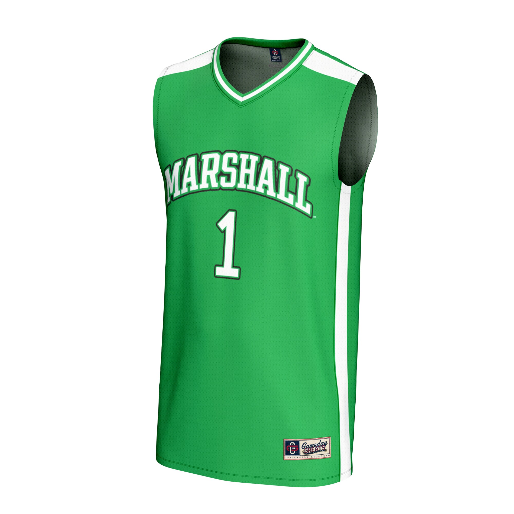 [DDG] Marshall Thundering Herd GameDay Greats Youth Lightweight Collegiate Basketball Fashion Jersey - Kelly Green