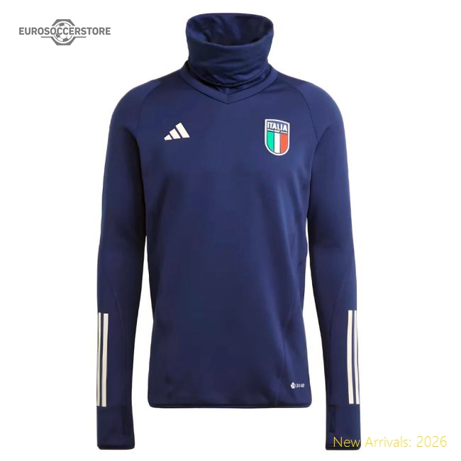 2023-2024 Italy Pro Tiro Warm Top (Dark Blue)