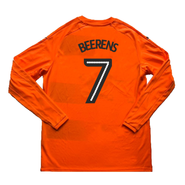 Football Long Sleeve Away Shirt Very Good L Beerens #7 Ultra Comfo...