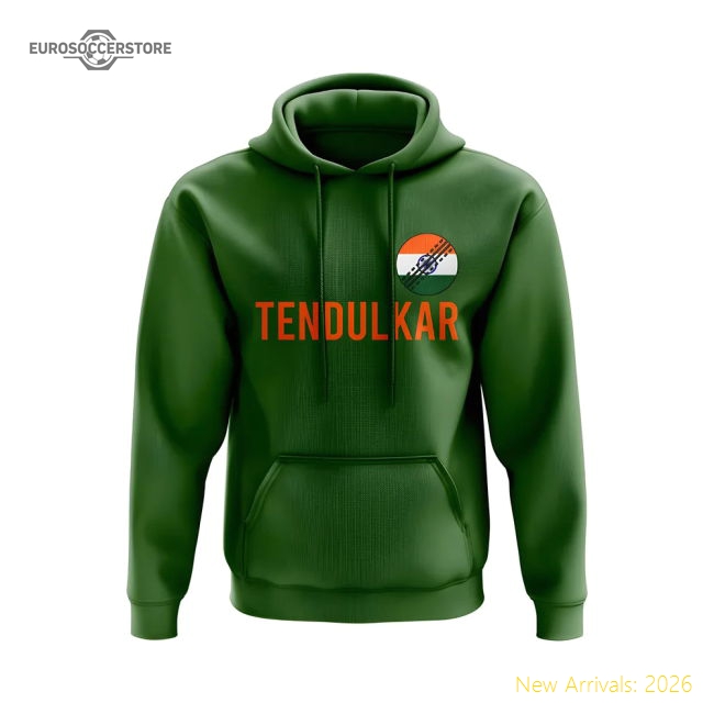 Outstanding Sachin Tendulkar South Asian Giants Name Hoody (green)