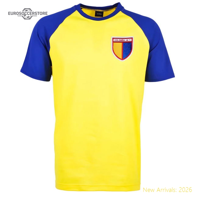 Kids Colombia Raglan Sleeve Yellow/Royal T-Shirt