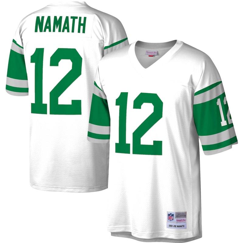 None Joe Namath New York Jets Sleek Game Jersey Football Apparel