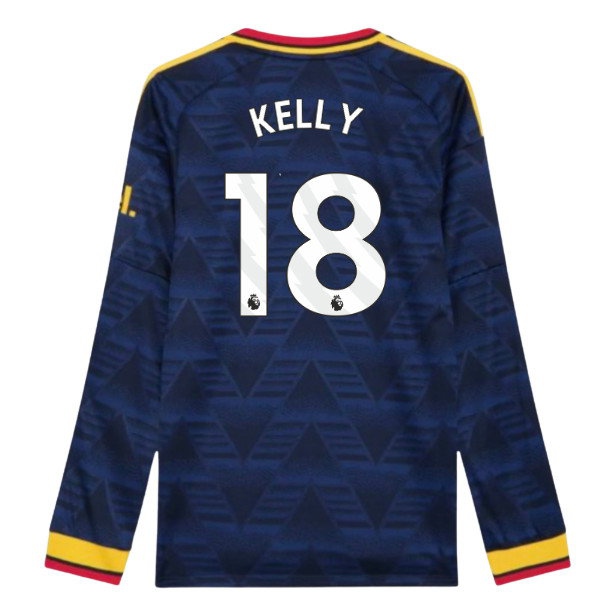 [DDJ] 2026 2027 Arsenal Long Sleeve Shirt Away Authentic Kit (Kelly 18)