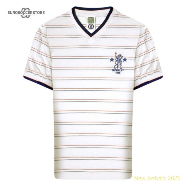 Official 1986 Chelsea Full Members Cup Final Retro Shirt - Premium