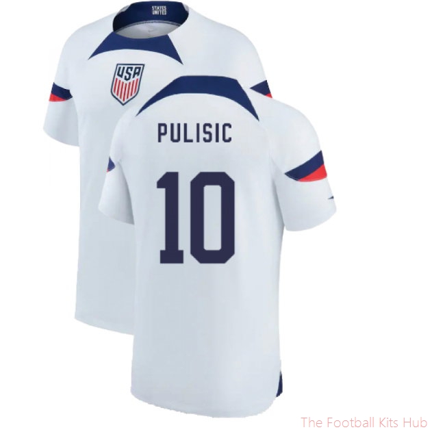 2022-2023 USA United States Home Shirt (PULISIC 10)