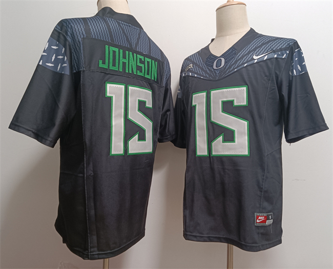 Men's None Black 2024 game jersey Tez Johnson #15 team authorized