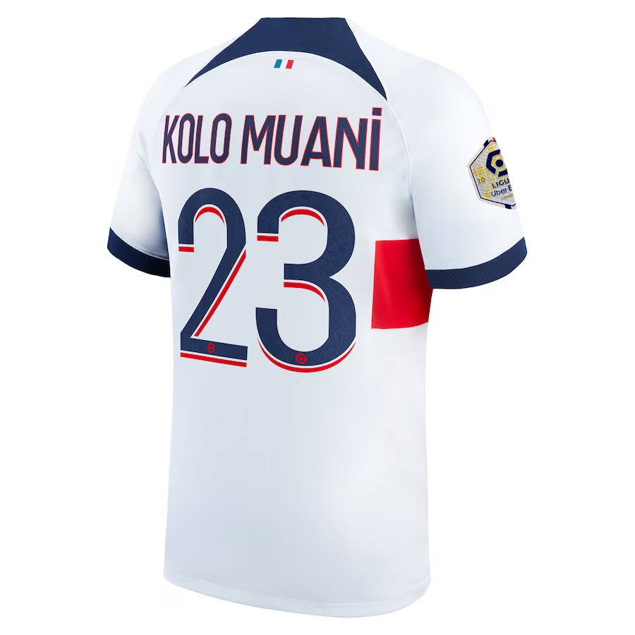 Paris Saint‑Germain FC Muani 2023-2024 Lig Away Jersey – Authentic Shirt
