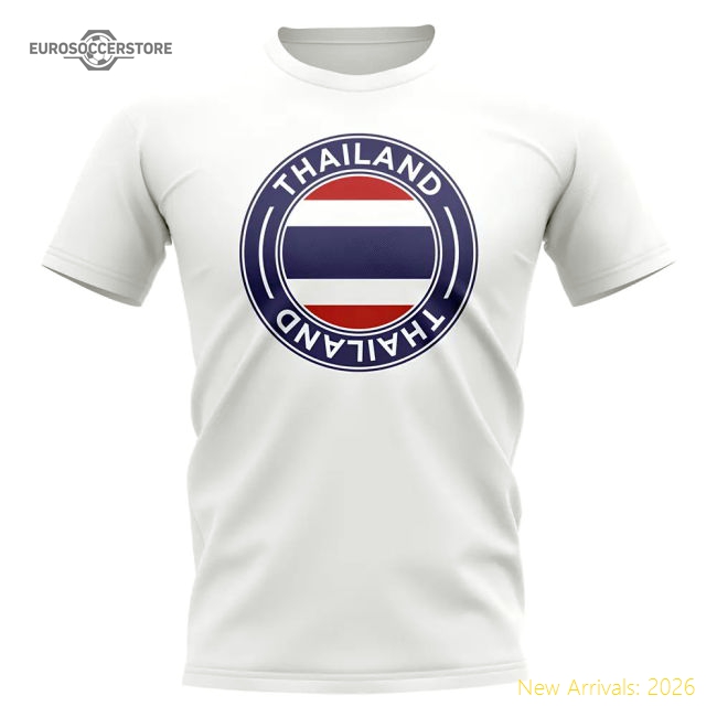 Thailand Football Badge T-shirt (white) - Premium Collection