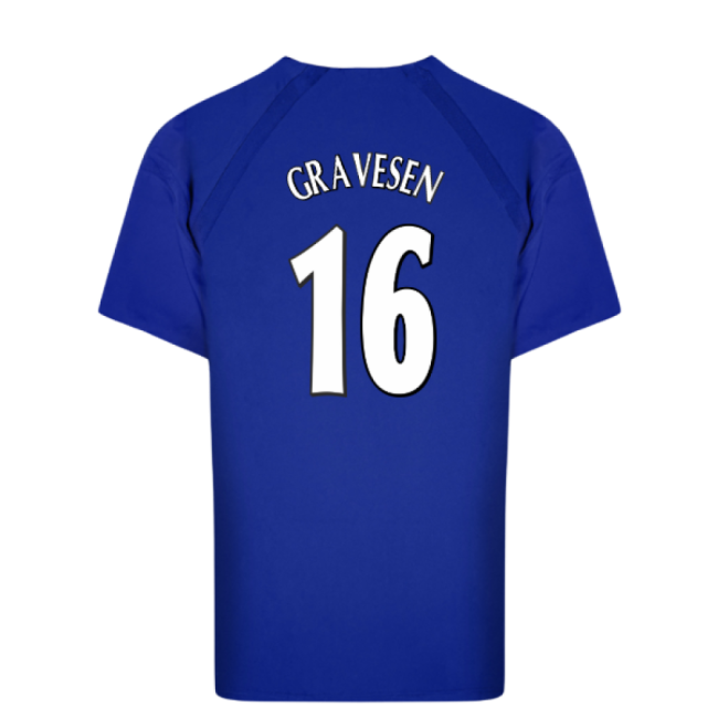 Gravesen 16 Licensed Copy Everton Home Supporter Kit for Adults