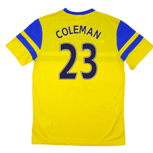 Everton Away Shirt S Excellent S Coleman #23 High Performance Pass...
