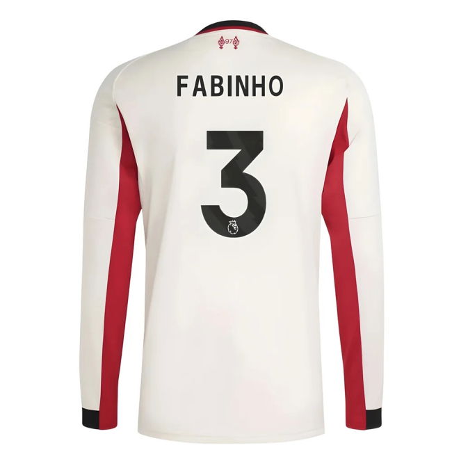 Liverpool 2025-20 Away Football Shirt Fabinho (3) L S