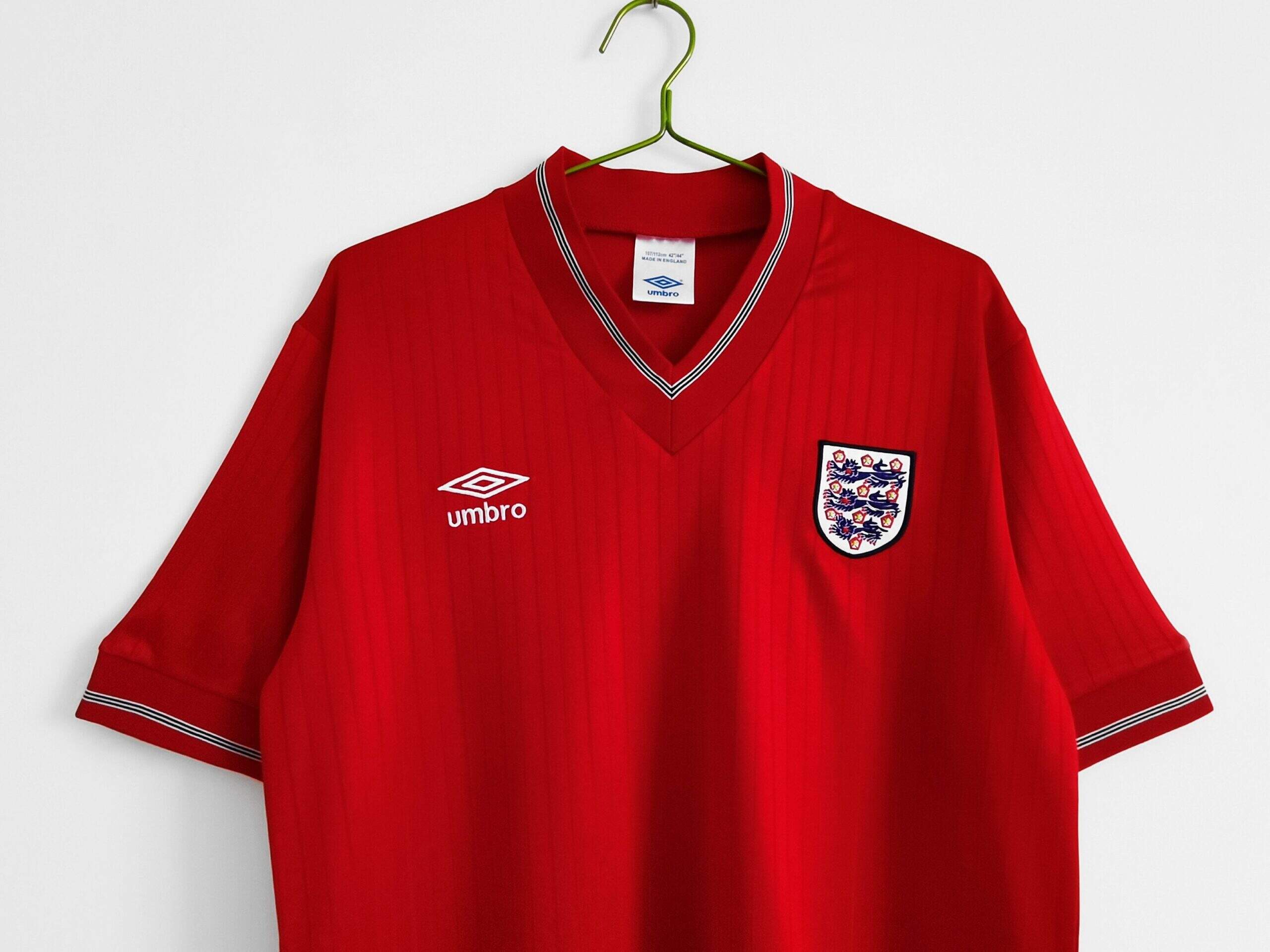 Cheap 1984/87 England home kit red