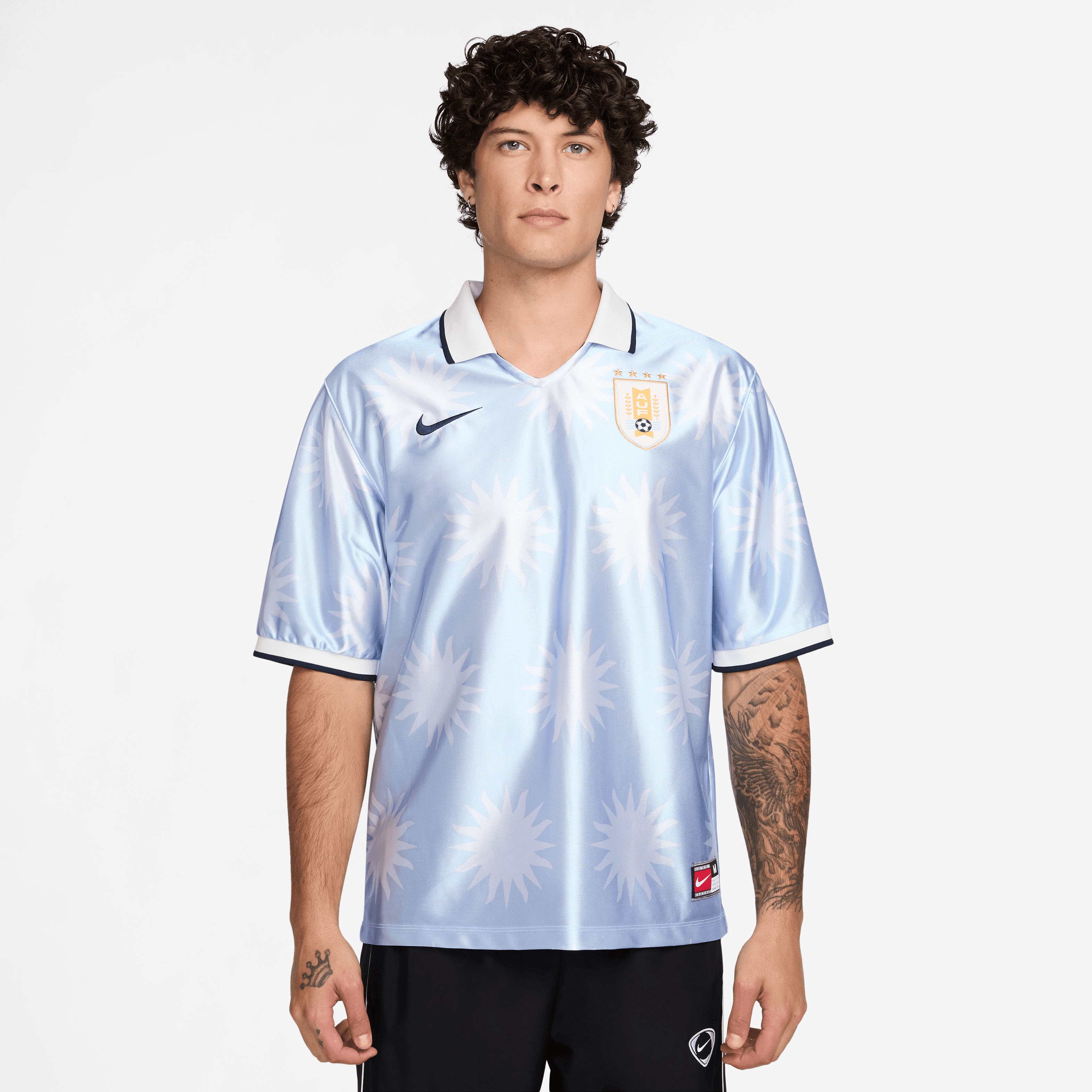 [JED] Uruguay National Team Dri-FIT Energy Lifestyle Jersey - Light Blue