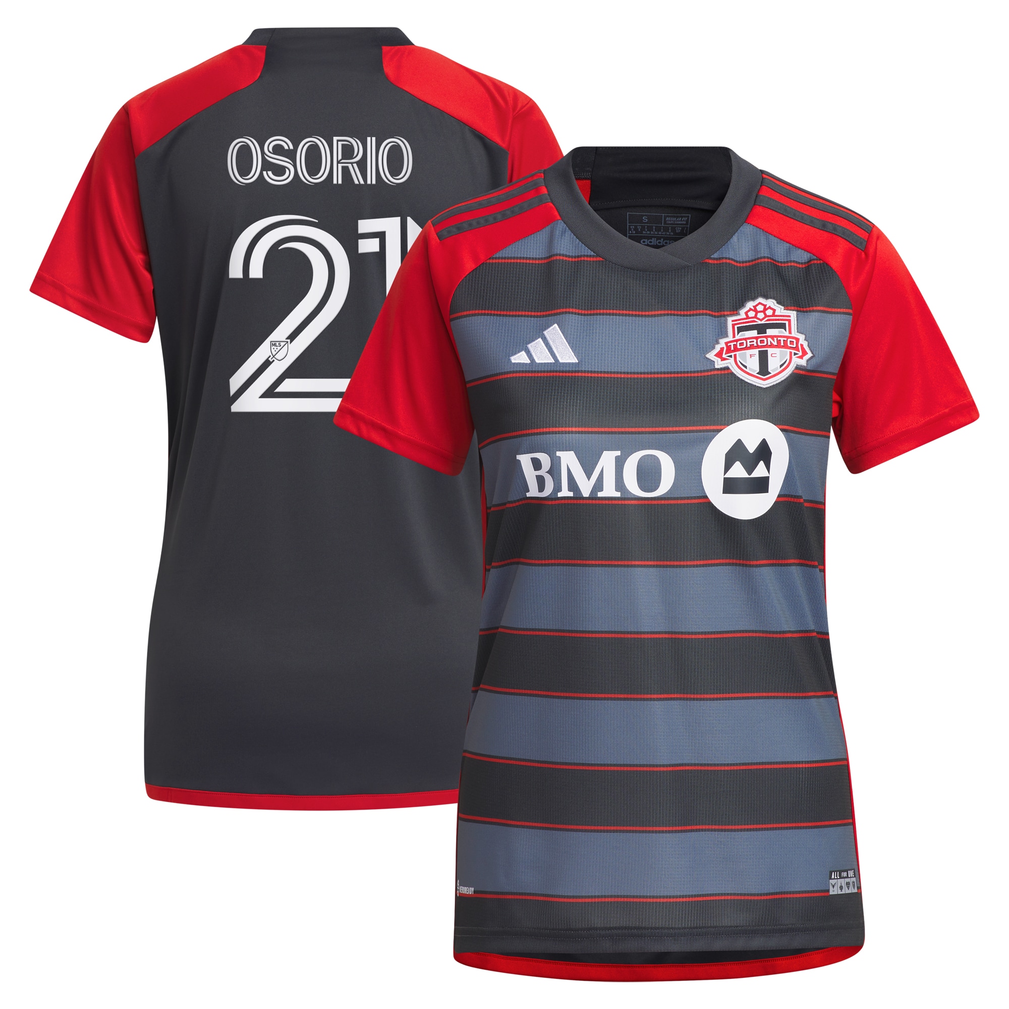 [SJH] Jonathan Osorio Toronto FC Women's 2023 Club Kit Replica Player Jersey - Gray