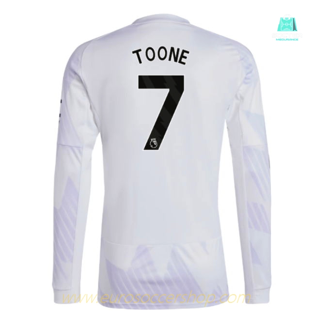2025-2026 Man Utd Long Sleeve Away Shirt (Toone 7)
