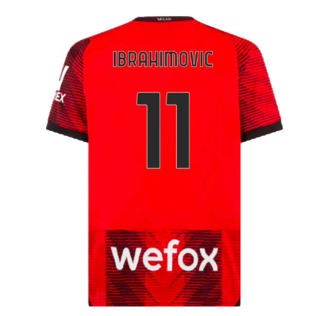 Acm Ac Milan Home Shirt Ibrahimovic #11 High Performance Official ...
