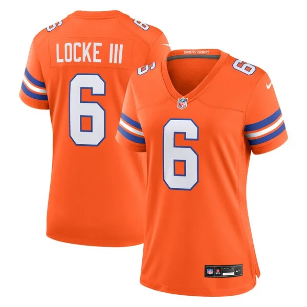 None Locke Game Jersey - Orange | NFL Player Jersey | NFL Football