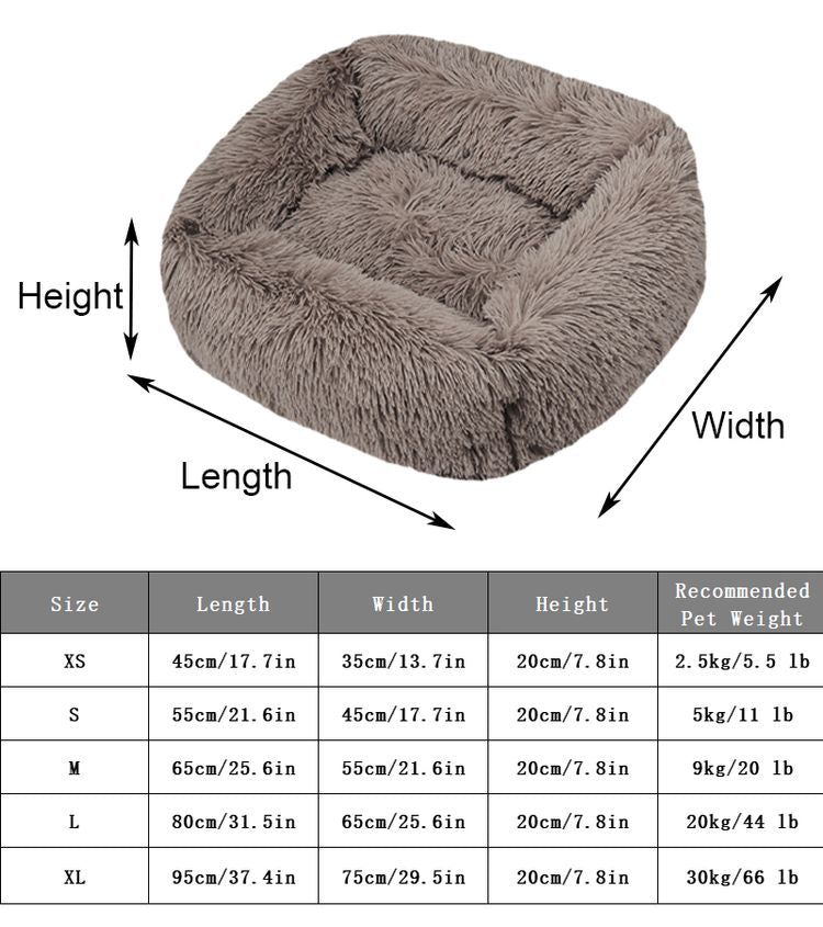 PawsRest Premium Rectangle French Bulldog Bed
