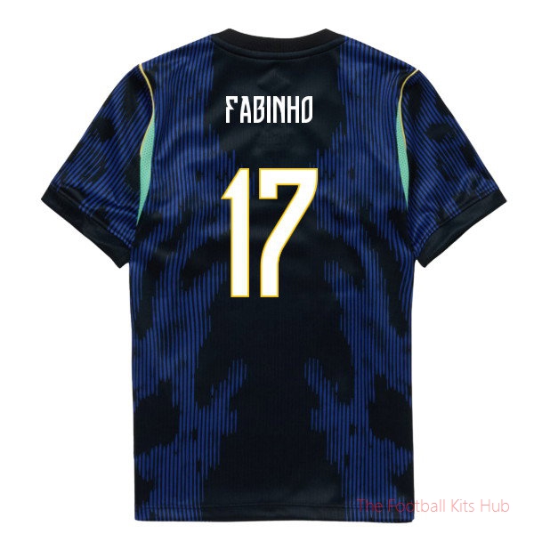 Brazil Away Kit Fabinho #17 2026-2027 National Team Shirt
