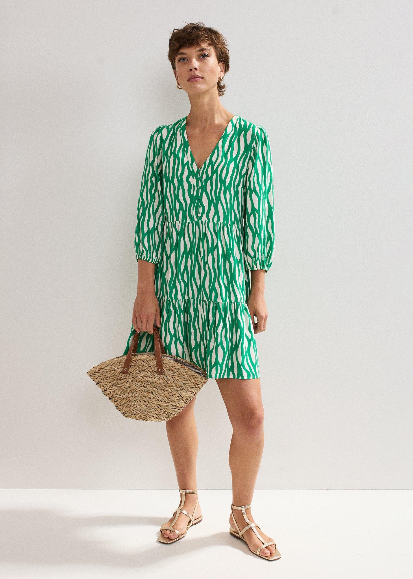 Penele Squiggle Swing Dress