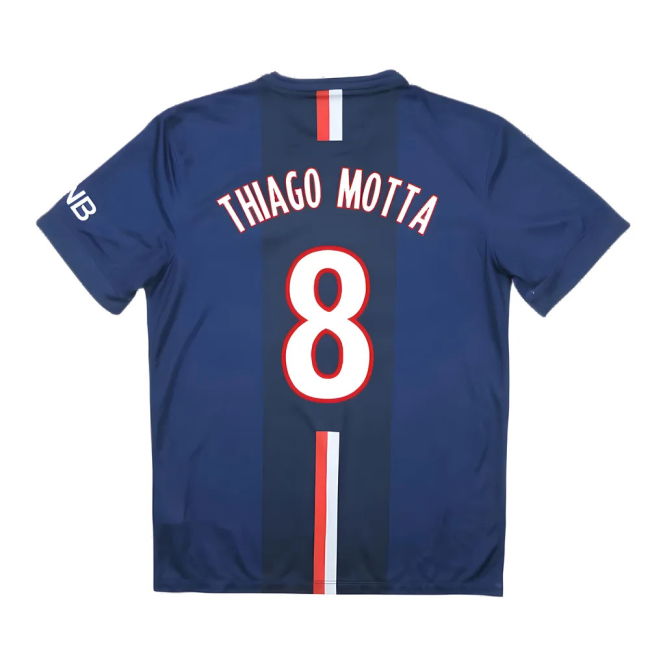 Match Quality Loyal Psg Home Shirt Very Good S Thiago Motta #8 New...