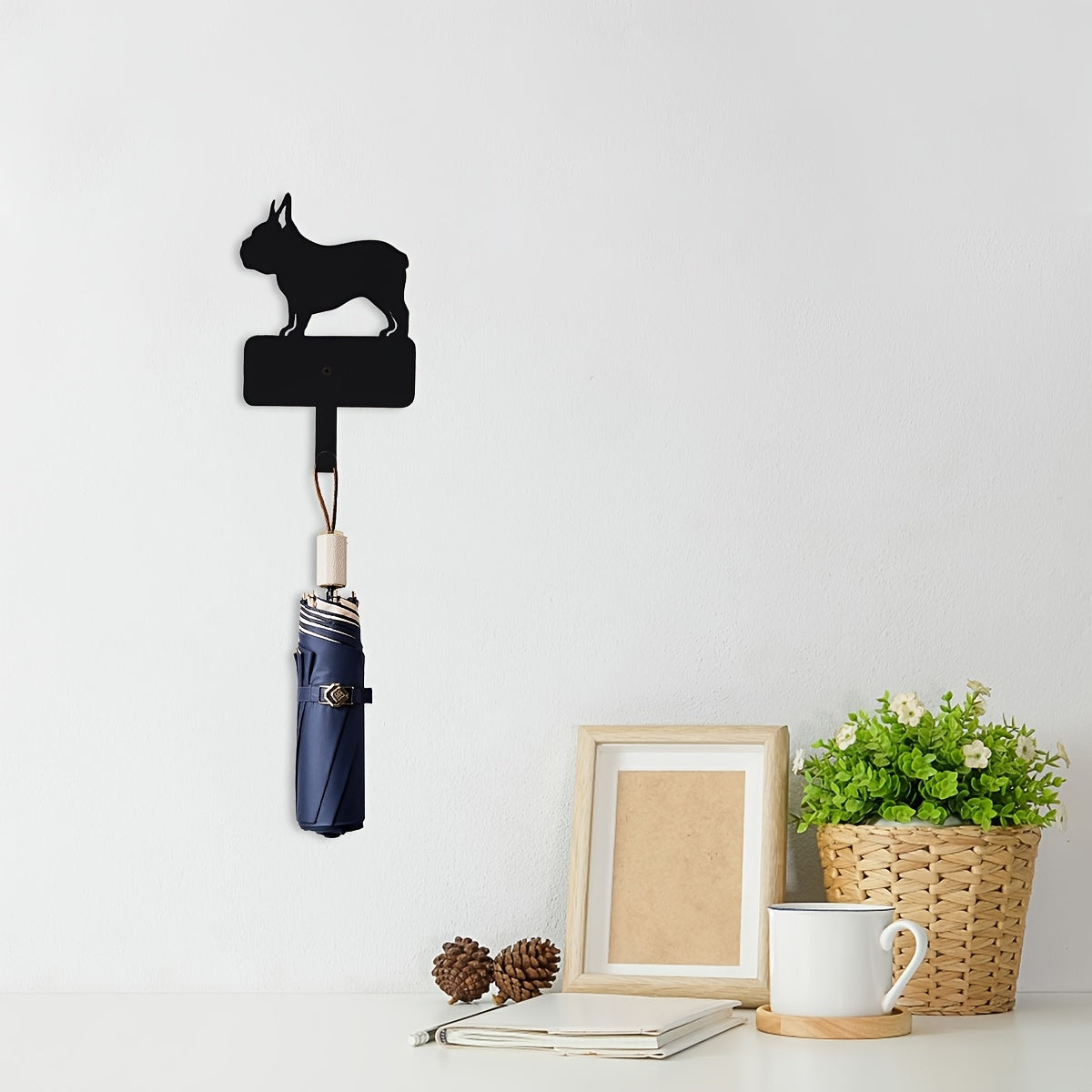French Bulldog Iron Wall Hook Decorative Frenchie Wall Decor