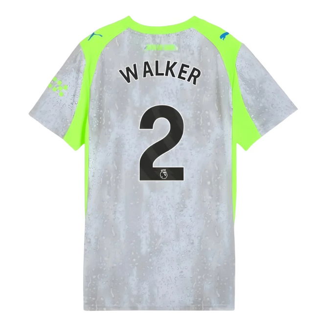 Official Football Man City Third Shirt Womens Walker #2 Durable Ma...