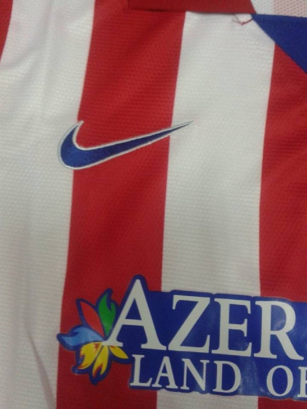 Elite Series 13-14 Atletico Madrid Home Long Sleeve Soccer Jersey