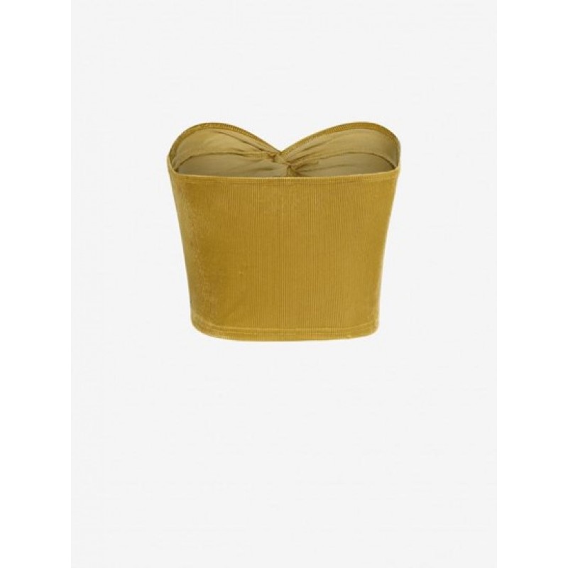 Ribbed Twisted Bandeau Top KT7569