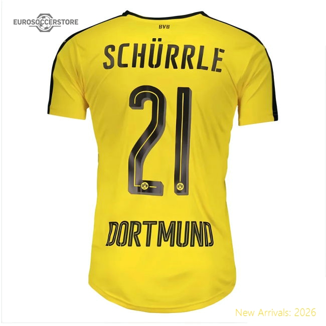 First-class Borussia Dortmund 2016-17 Home Jersey Schurrle 21 ((fa