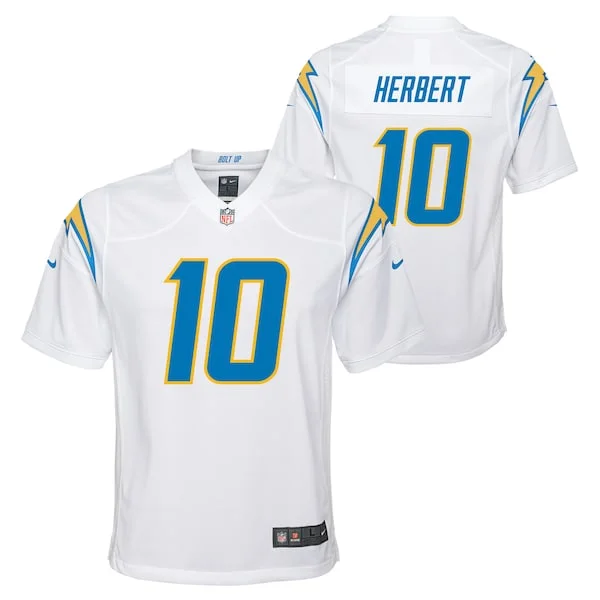 None Justin Herbert Game Jersey - White | NFL Player Jersey | NFL Foot