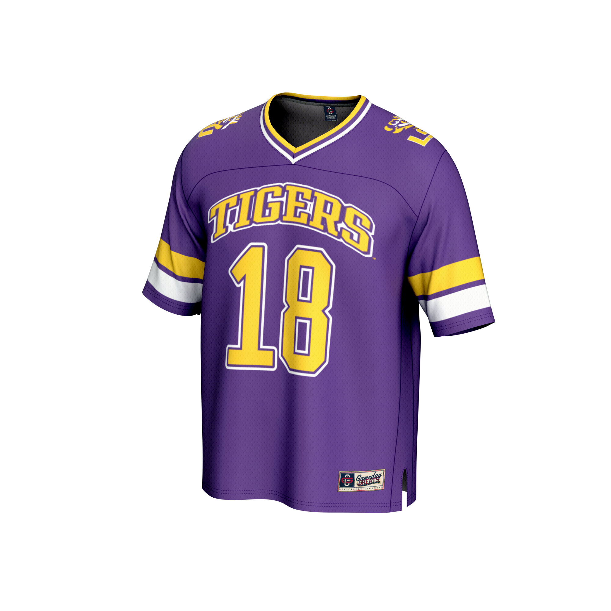 Garrett Nussmeier LSU Tigers GameDay Greats Youth NIL Lightweight Football Player 2026 Season Football Jersey - Purple