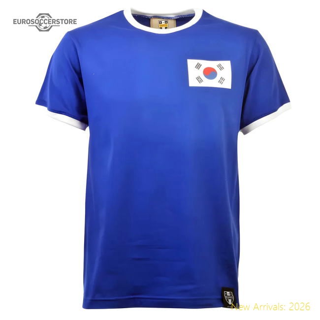 Outstanding South Korea 12th Mant-shirt - Royalwhite Ringer