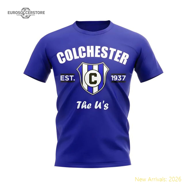 Colchester Established Football T-shirt (blue) - Match Day Jersey