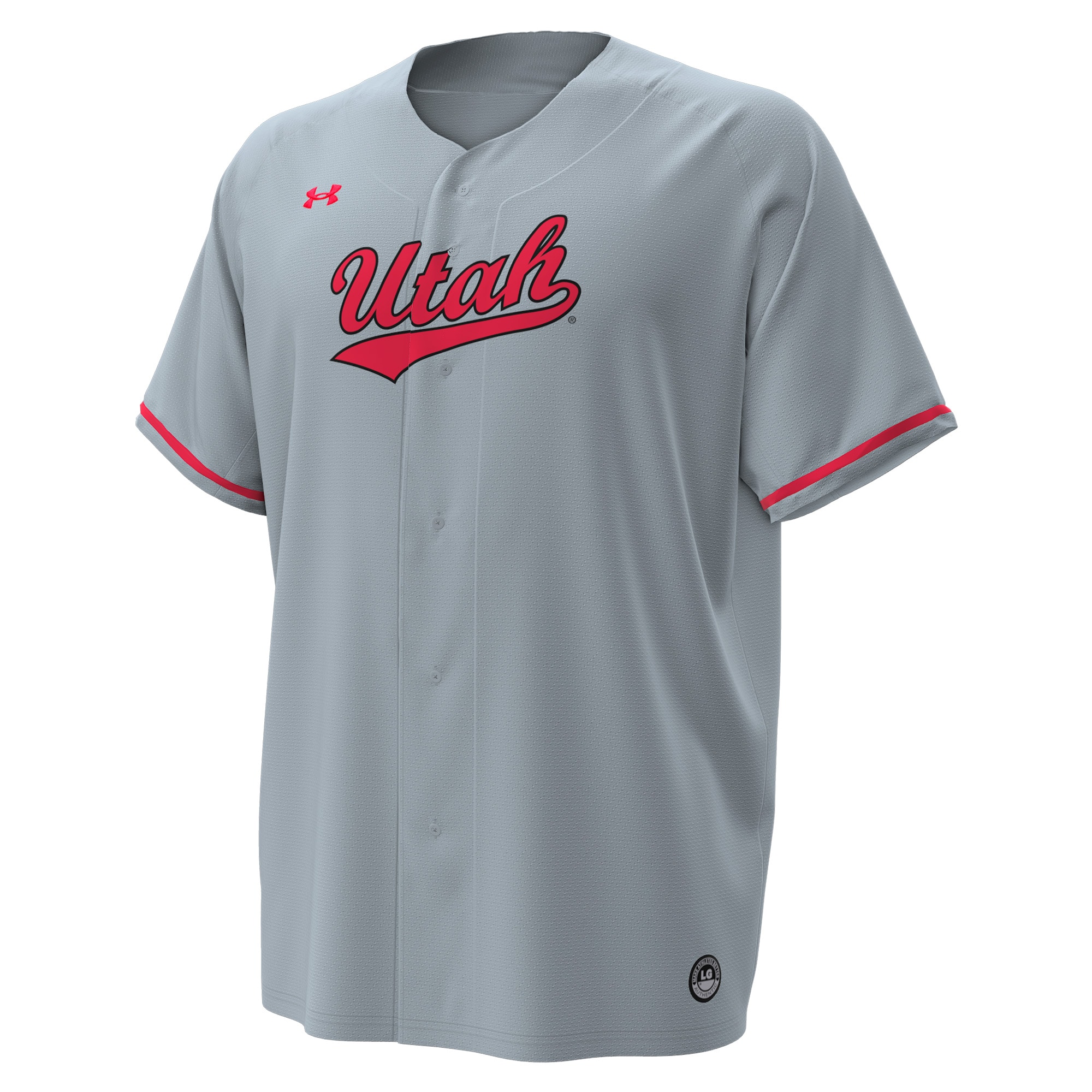 [NJP] Utah Utes Replica Baseball Jersey - Gray