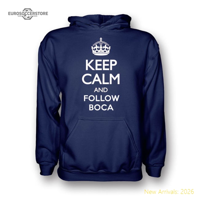 Keep Calm And Follow Boca Juniors Hoody (navy) - Kids