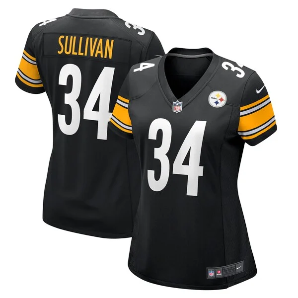 High-Quality PIT Steelers Game Jersey - Black | NFL Fan Apparel